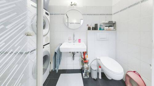 Badezimmer - Etagenwohnung mit 79,00 m&sup2; in Münster zum Kaufen