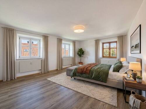 Gemütliches Elternschlafzimmer - 3 Zimmer Etagenwohnung in Tuntenhausen