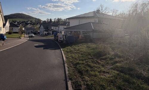 Sicht vom Grundstück aus - 