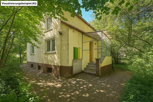 Hausansicht - Ihr neues Zuhause in Laim: Charmantes Einfamilienhaus mit sonnigem Garten wartet auf Feinschliff!