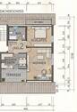 Grundriss der DG-Wohnung - 2 Zimmer Etagenwohnung zum Kaufen in Baindt
