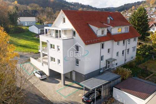 Außenansicht neu - Etagenwohnung mit 84,70 m&sup2; in Oberrot zum Kaufen