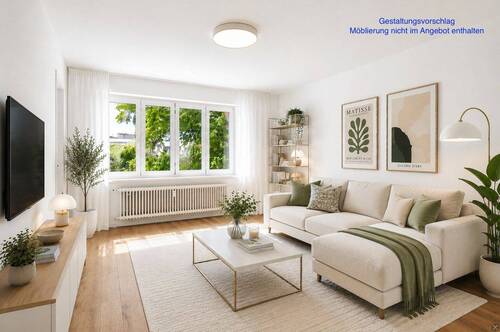 Gestaltung Wohnzimmer - 3 Zimmer Etagenwohnung in Augsburg