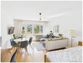 sonniger Wohnraum - CHARMANT.MODERN.GEMÜTLICH - Apartment mit bester Verkehrsanbindung im schönen München-Moosach