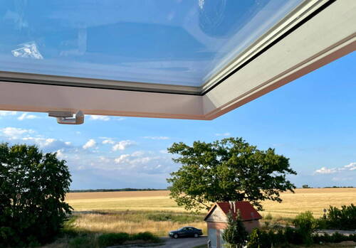 Blick über Felder u. Wiesen - 