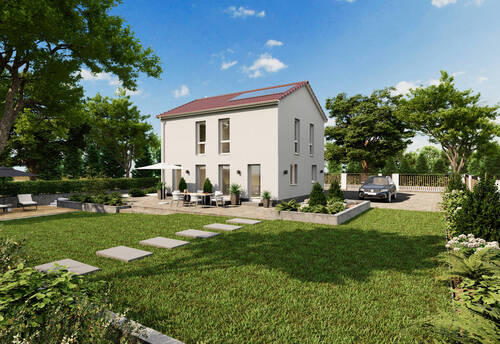 AC630_VISU_Garten_PV.jpg - Einfamilienhaus - 467.300,00 EUR Kaufpreis, ca.  163,00 m² Wohnfläche