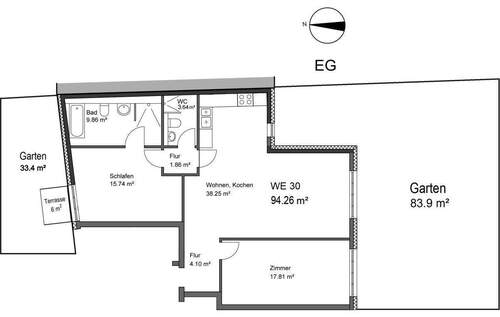 WE_EG_30.jpg - 3 Zimmer Terrassenwohnung zum Kaufen in Berlin