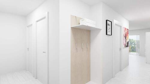 Visualisierung Flur - 3 Zimmer Etagenwohnung in Rottenburg