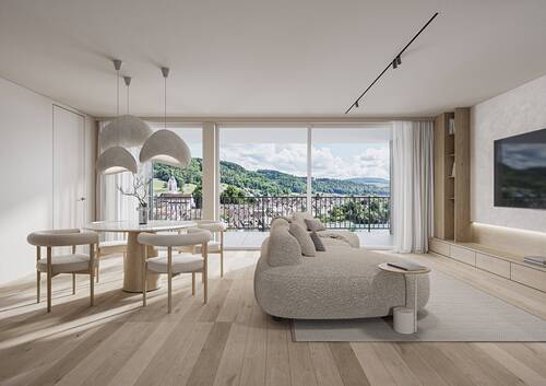 Innenvisualisierung_2.OG_W14 - EXTRAVAGANT ! ° W14 ° 3.5-ZWG ° 2.OG ° Süd-Ost-West SONVIDA - Dreispitz Laufenburg