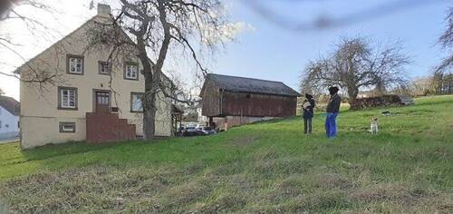Rückseite mit Scheunenhaus - 