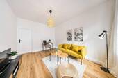 Wohnzimmer - Etagenwohnung mit 52,00 m&sup2; in Leipzig zur Miete
