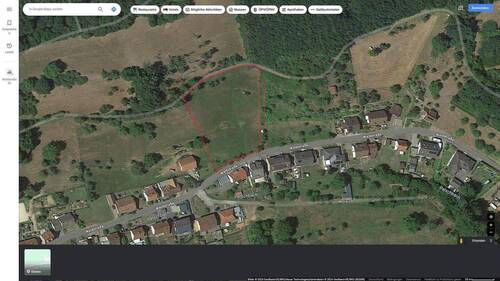Grundstück_Skizze auf Google M - Grundstück; Waldstraße 25 - 27, 66887 Ulmet ; Preis verhandelbar