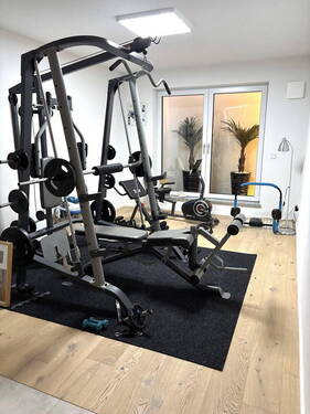Fitnessraum im Hobbyraum im UG - 