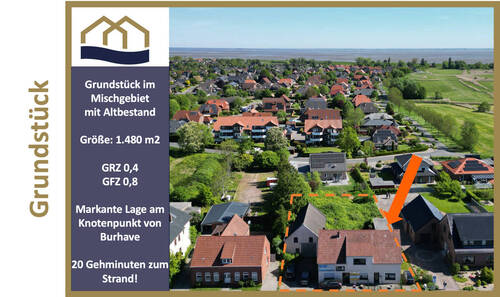 Bild 1 - Attraktives Baugrundstück - Mischgebiet, Exponierte Lage am Knotenpunkt der Butjadinger Straße