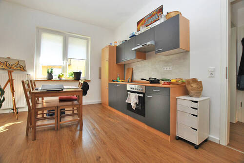 Küche und Essbereich Hochparterre - 6 Zimmer Mehrfamilienhaus, Wohnhaus zum Kaufen in Bremen