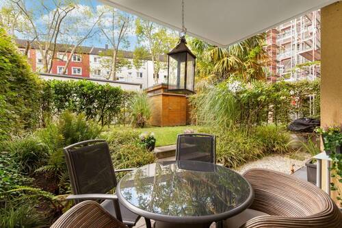 Garten/Terrasse - Terrassenwohnung mit 86,80 m² in Düsseldorf zum Kaufen