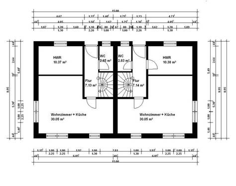 Erdgeschoss - 4 Zimmer Doppelhaushälfte in Hamburg