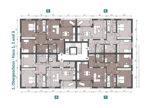 Obergeschoss_1_Haus1-2-3-bemasst - 