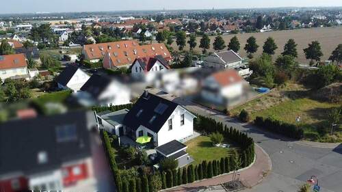 Luftbild mit Wohnumfeld - Einfamilienhaus mit 124,50 m&sup2; in Leipzig zum Kaufen