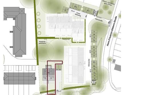 Lageplan DHH 21 - 4 Zimmer Doppelhaushälfte in Norderstedt