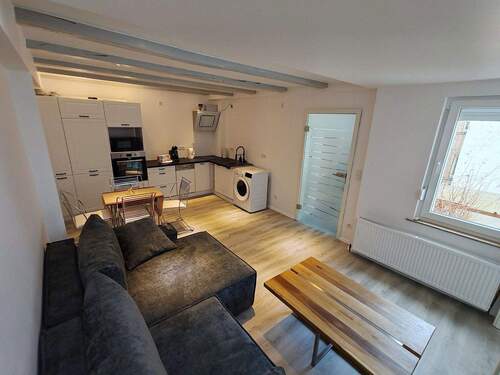 Wohnzimmer/Küche - 2-Zimmer-Wohnung in Zirndorf - kernsaniert, voll möbliert, sofort frei