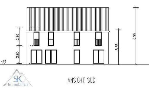 genehmigte Südansicht - 