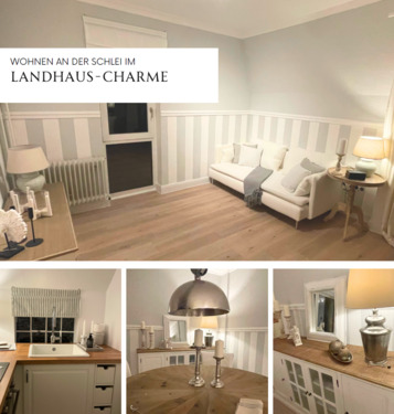 Renovierte Wohnung - Wohnen in der Schlei - Liebevoll möblierte Wohnung mit Garten