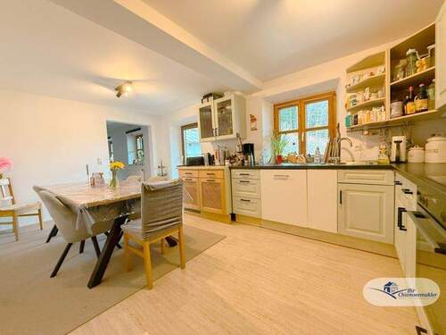Küche mit Essbereich - Etagenwohnung mit 152,00 m&sup2; in Aschau im Chiemgau / Bucha zur Miete