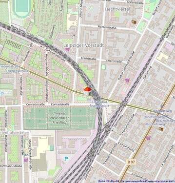 Lageplan - 1 Zimmer Etagenwohnung zum Kaufen in Dresden