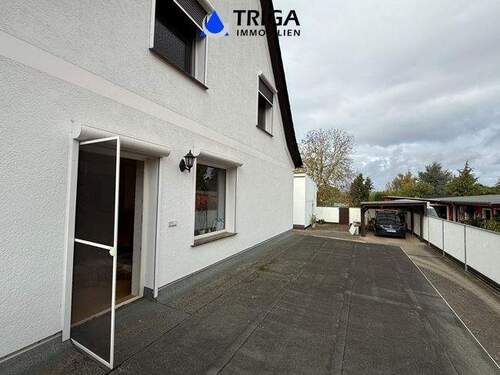 Terrasse am Wohnzimmer - Einfamilienhaus mit 130,00 m² in Nordhausen / Sundhausen zum Kaufen