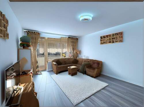 Wohnzimmer Musterbild - 2 Zimmer Etagenwohnung zum Kaufen in Köln