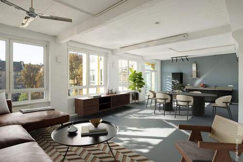 Wohn-/Essbereich - 4 Zimmer Etagenwohnung zum Kaufen in Berlin