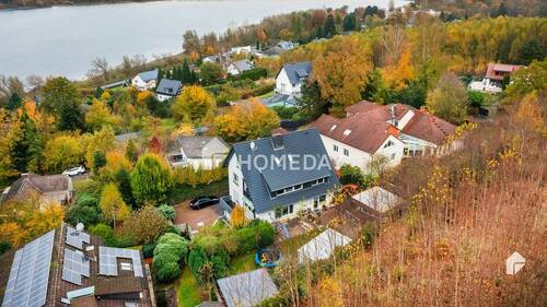 Drohne 5 - Großzügige 3-Zimmer-Erdgeschosswohnung mit eigenem Garten, Terrasse und Seeblick in Möhnesee