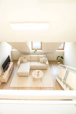 Visualisierung Wohnzimmer - 1 Zimmer Etagenwohnung zum Kaufen in München