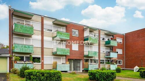 Außenansicht 2 - Ruhig gelegen! Gemütliche 1-Zimmer-Erdgeschosswohnung mit Süd-West-Balkon
