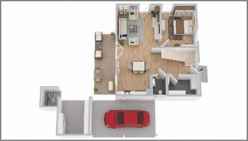 3D Wohnbeispiel EG - 