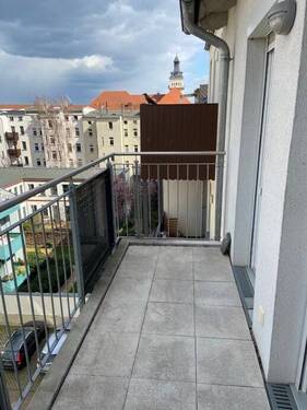 Balkon am Flur und Schlafzi. - 
