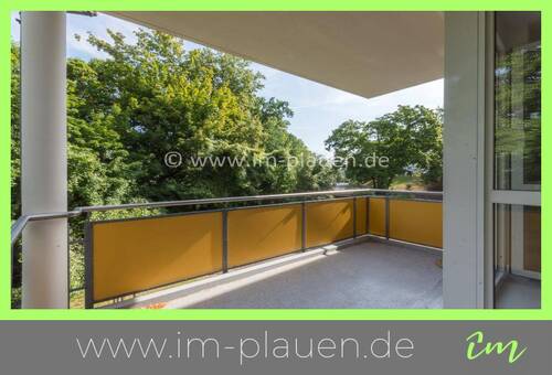 Balkon - Ostvorstadt, ca. 61m² 2 Zimmer mit Terrasse u. Stellplatz zur Vermietung in Plauen