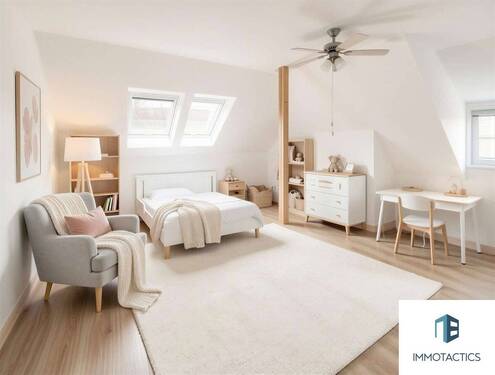 Kinderzimmer 1 OG - (KI-geräumt) - (KI generiert) - 