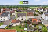 Luftbild - 8 Zimmer Doppelhaushälfte zum Kaufen in Neu-Ulm / Pfuhl