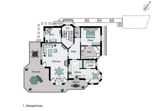Wo 1 Gartengeschoss - 