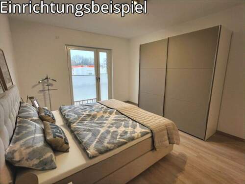 Schlafzimmer, Musterwohnung - 2 Zimmer Etagenwohnung in Schleswig