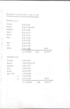 Wohnflächenberechnung - 