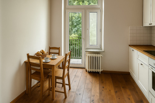 Küche zum Balkon - 