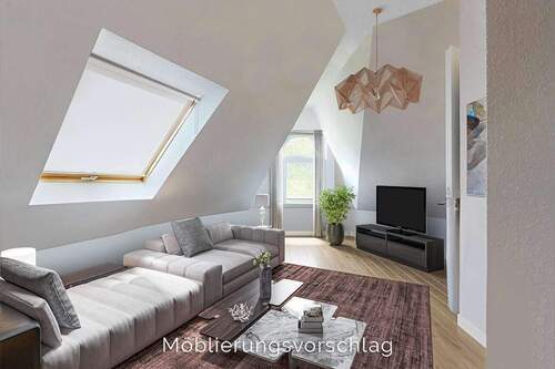 Möblierungsvorschlag-02-DS578 - Etagenwohnung mit 58,60 m&sup2; in Aachen zum Kaufen