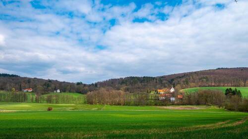 Blickrichtung vom Schloss aus - 
