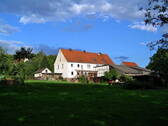Nord-Westseite (Garten) - 1 Zimmer Doppelhaushälfte in Bodenfelde
