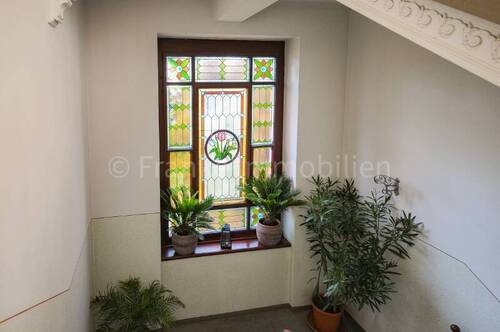 Bleiglasfenster im Treppenhaus - 