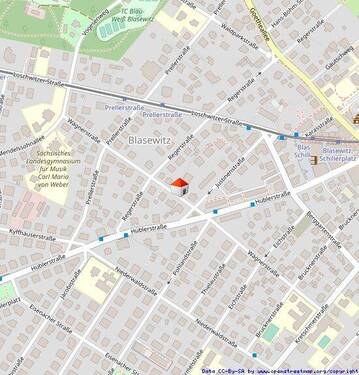 Lageplan - Etagenwohnung mit 70,70 m&sup2; in Dresden zum Kaufen