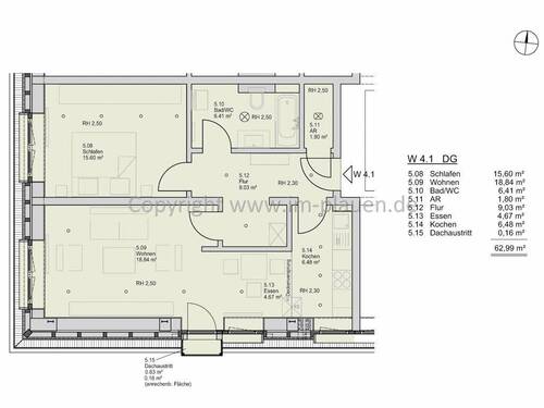 Bild 5 - Etagenwohnung mit 63,00 m² in Plauen zur Miete